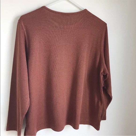 Vintage Bon Worth Rust Flat Metallic Shirt - Picture 5 of 7